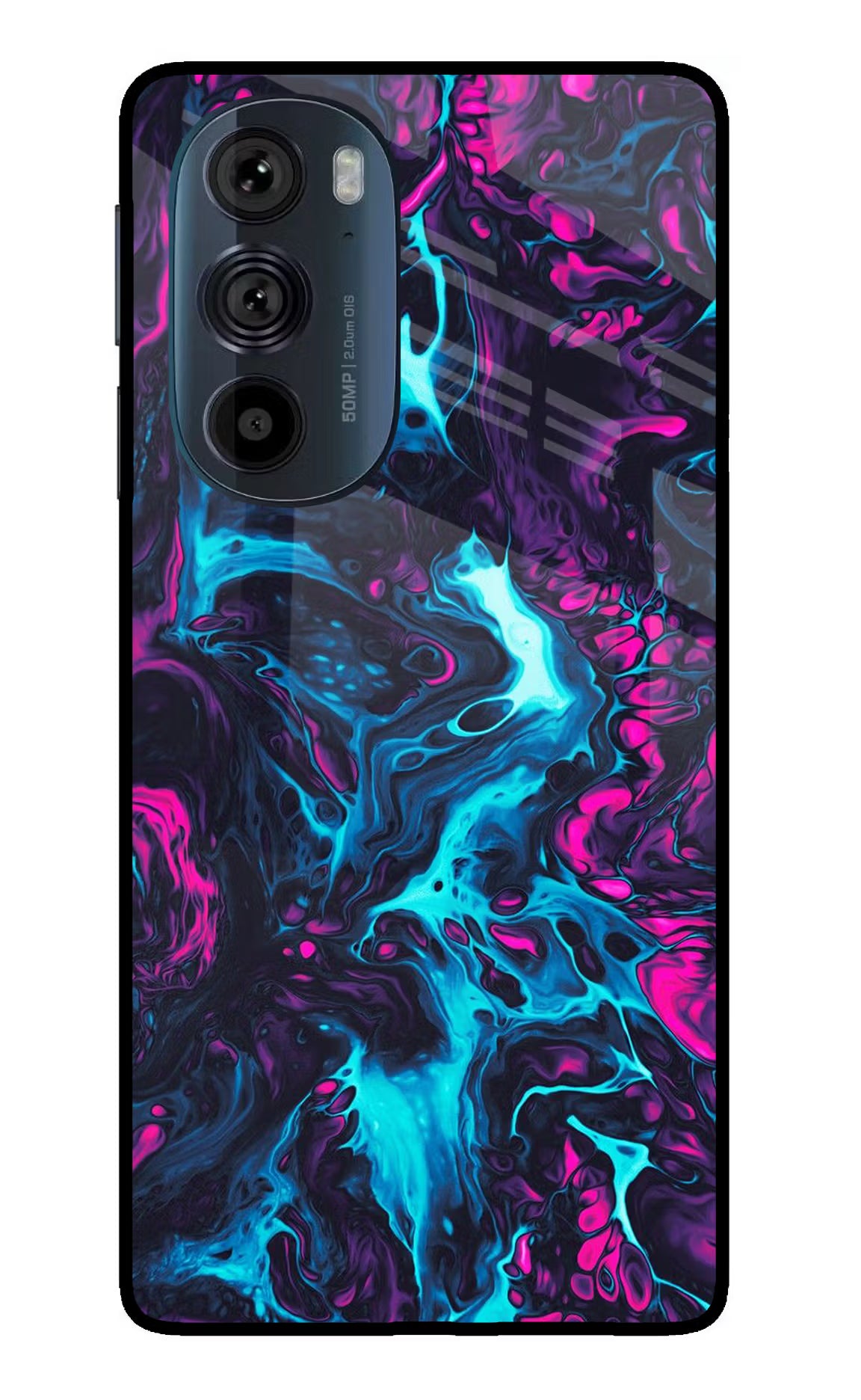 Abstract Moto Edge 30 Pro Glass Case
