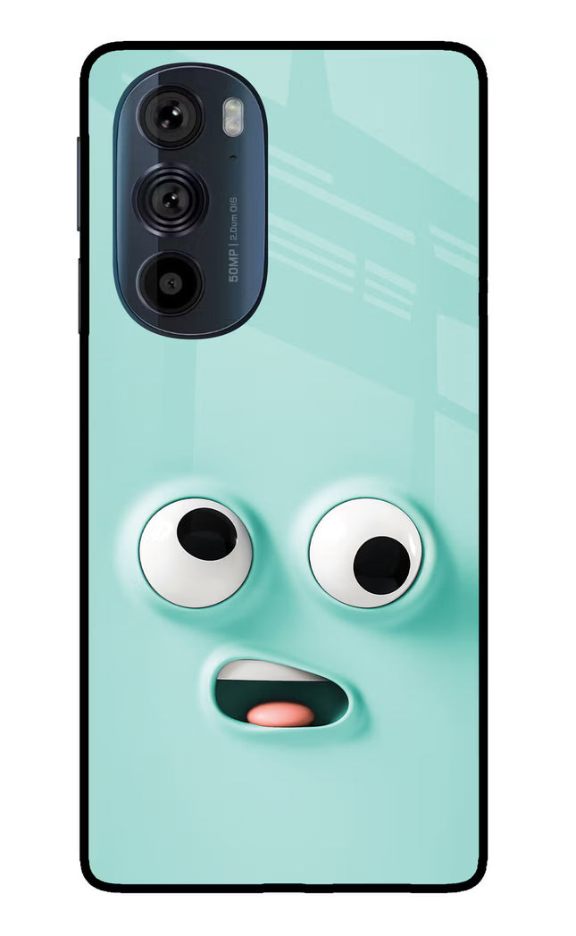 Funny Cartoon Moto Edge 30 Pro Glass Case Back Cover by Casekaro