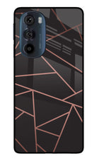 Geometric Pattern Moto Edge 30 Pro Glass Case Back Cover by Casekaro
