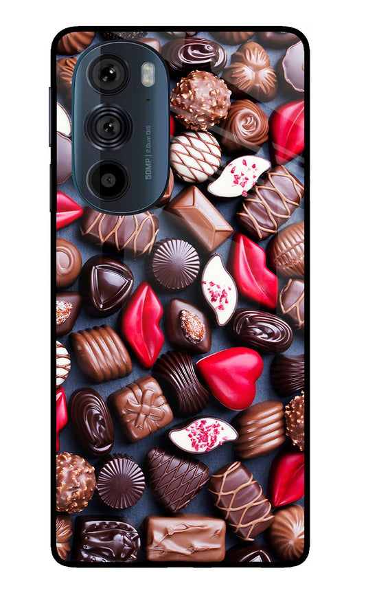 Chocolates Moto Edge 30 Pro Glass Case