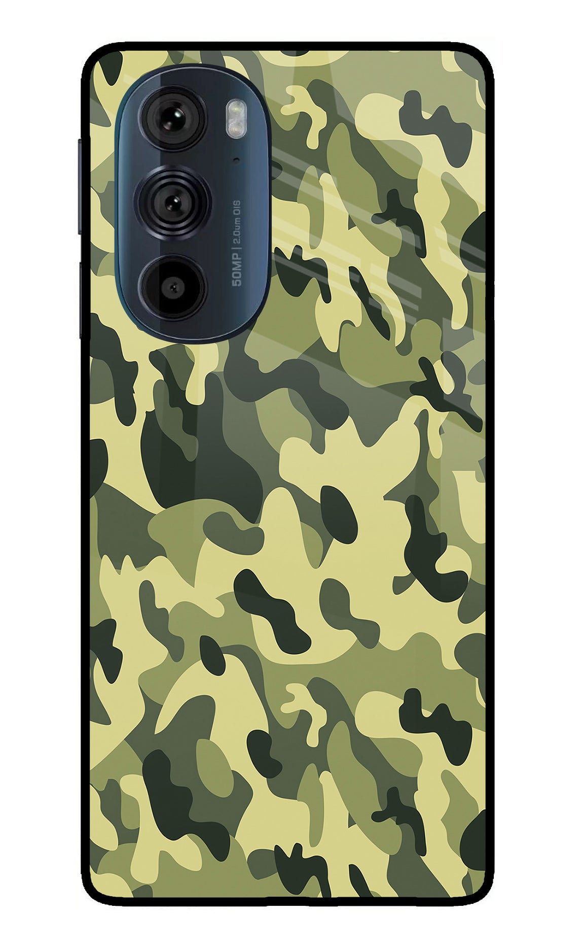 Camouflage Moto Edge 30 Pro Glass Case