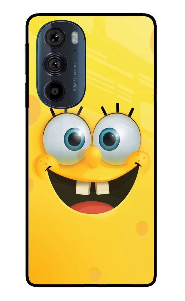 Sponge 1 Moto Edge 30 Pro Glass Case Back Cover by Casekaro