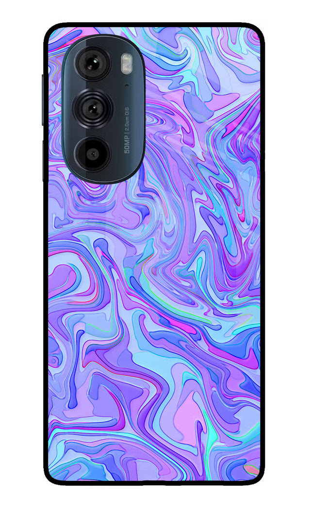 Glitter Moto Edge 30 Pro Glass Case Back Cover by Casekaro