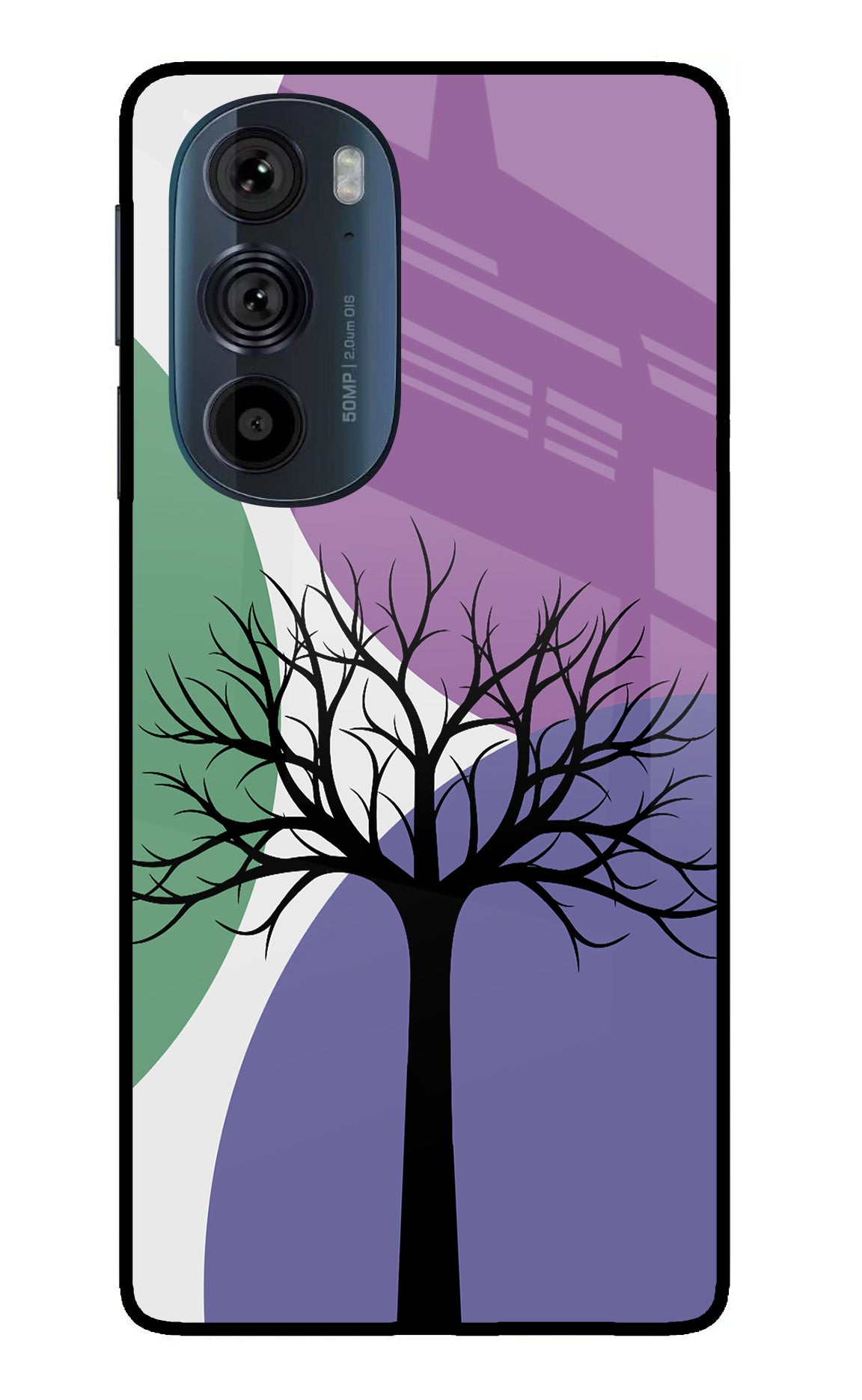 Tree Art Moto Edge 30 Pro Glass Case