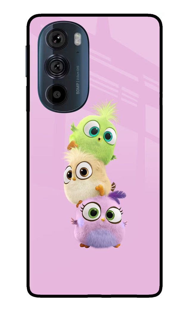 Cute Little Birds Moto Edge 30 Pro Glass Case Back Cover by Casekaro
