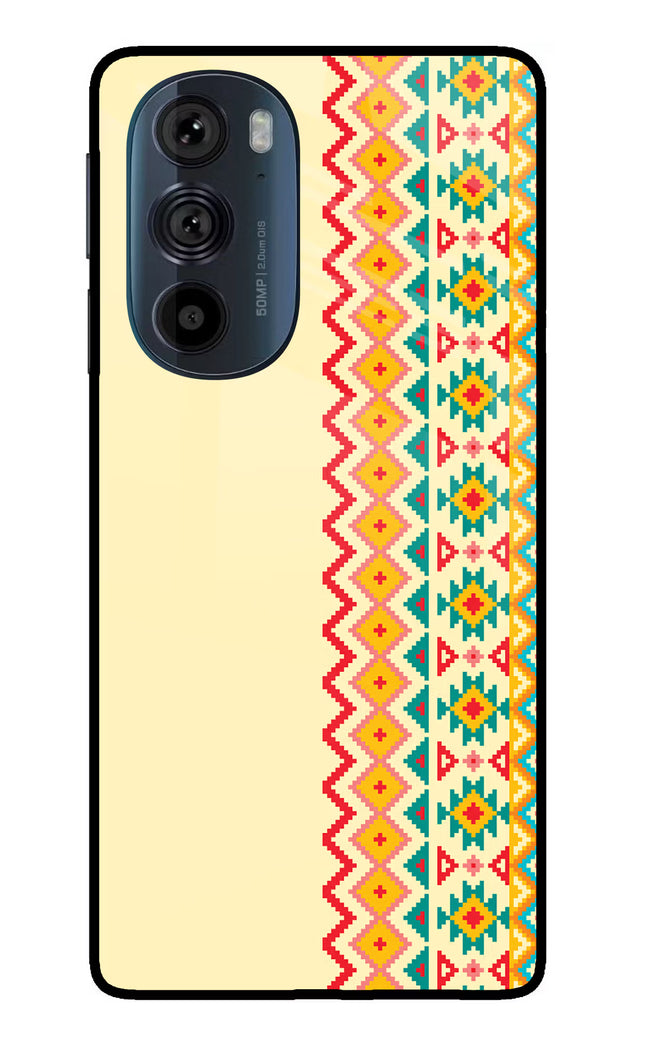Ethnic Seamless Moto Edge 30 Pro Glass Case Back Cover by Casekaro
