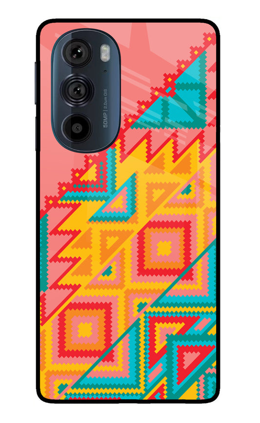 Aztec Tribal Moto Edge 30 Pro Glass Case