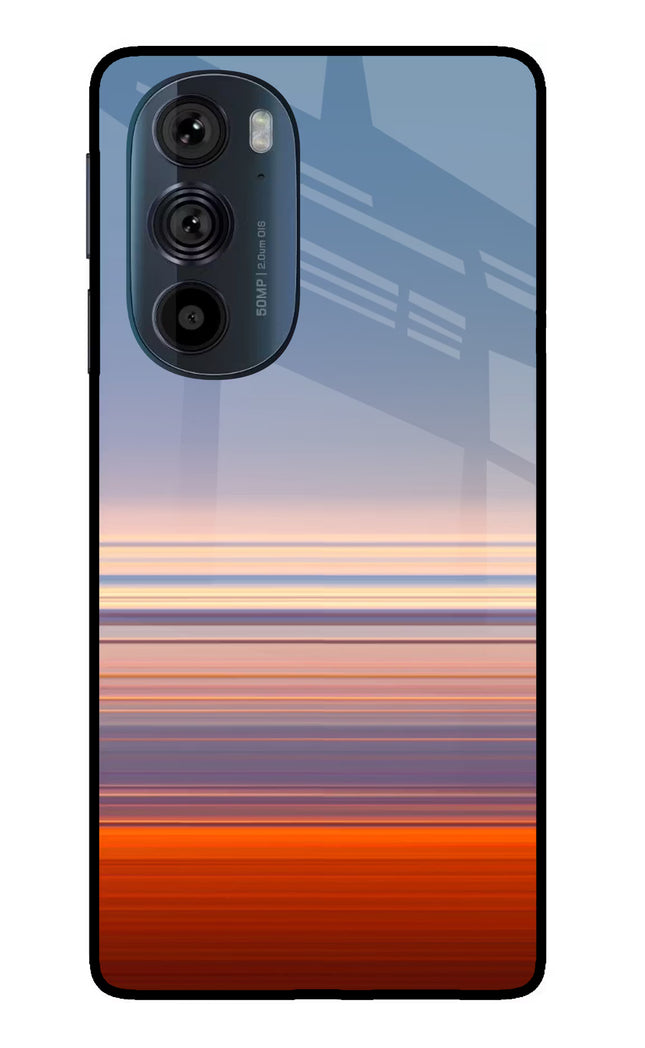Morning Colors Moto Edge 30 Pro Glass Case Back Cover by Casekaro