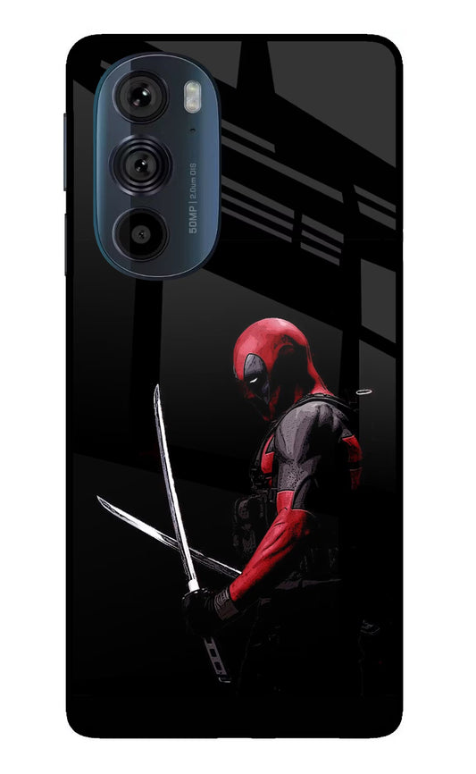 Deadpool Moto Edge 30 Pro Glass Case