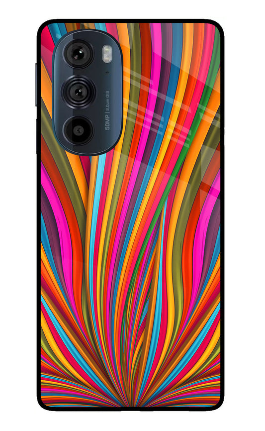 Trippy Wavy Moto Edge 30 Pro Glass Case