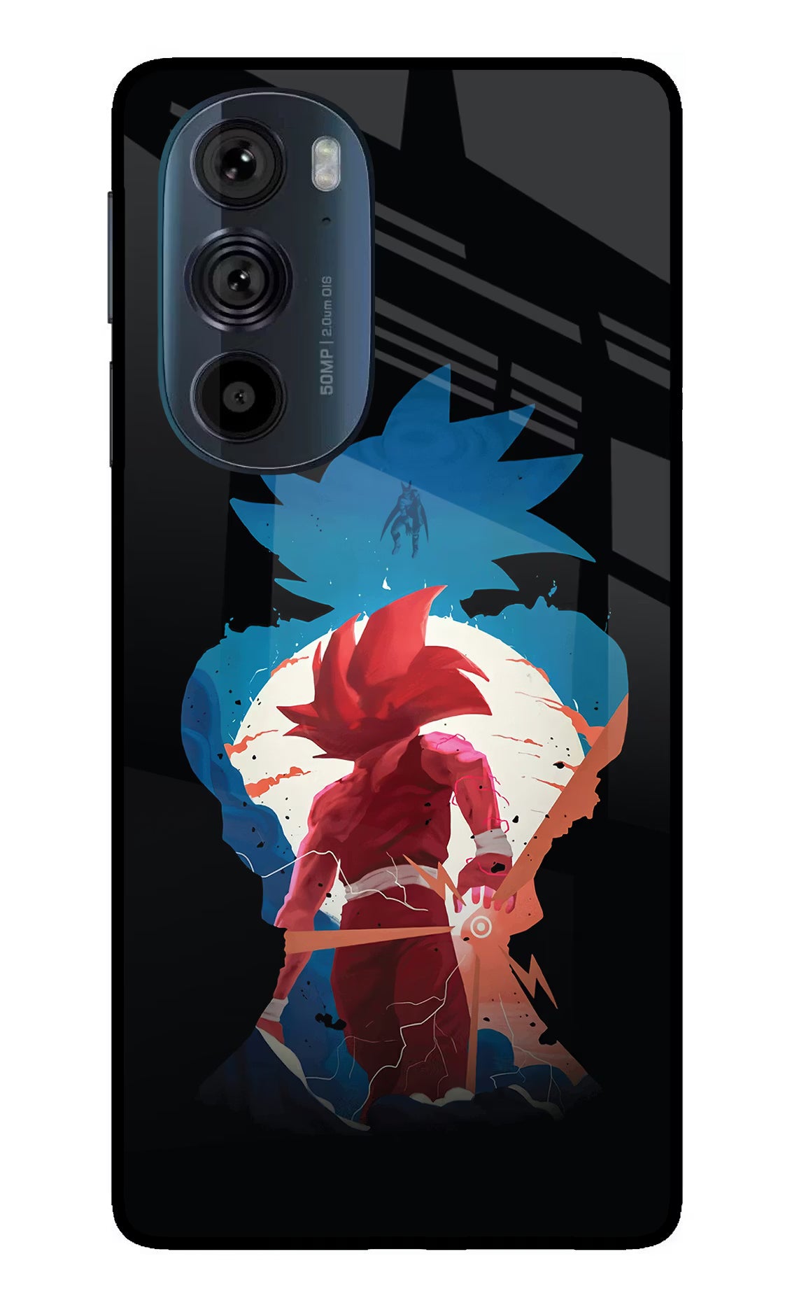 Goku Moto Edge 30 Pro Glass Case Back Cover by Casekaro
