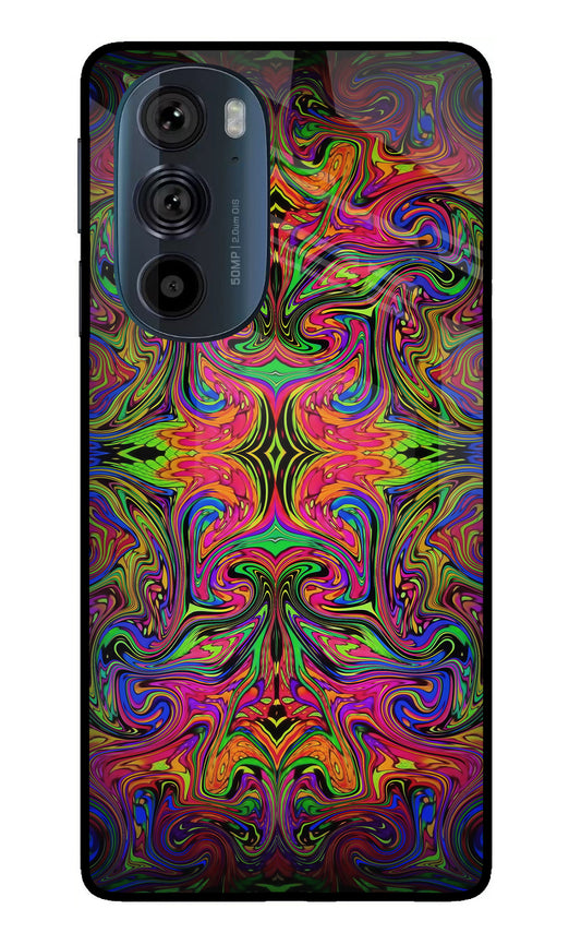 Psychedelic Art Moto Edge 30 Pro Glass Case