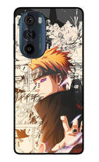Pain Anime Moto Edge 30 Pro Glass Case Back Cover by Casekaro