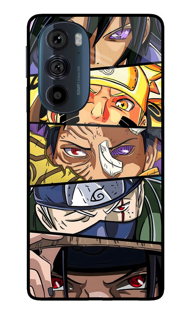 Naruto Character Moto Edge 30 Pro Glass Case Back Cover by Casekaro