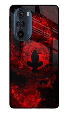 Itachi Uchiha Moto Edge 30 Pro Glass Case Back Cover by Casekaro
