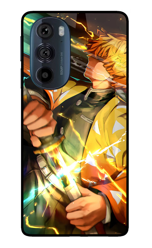 Demon Slayer Moto Edge 30 Pro Glass Case Back Cover by Casekaro