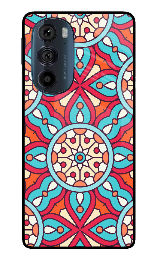 Mandala Geometric Moto Edge 30 Pro Glass Case