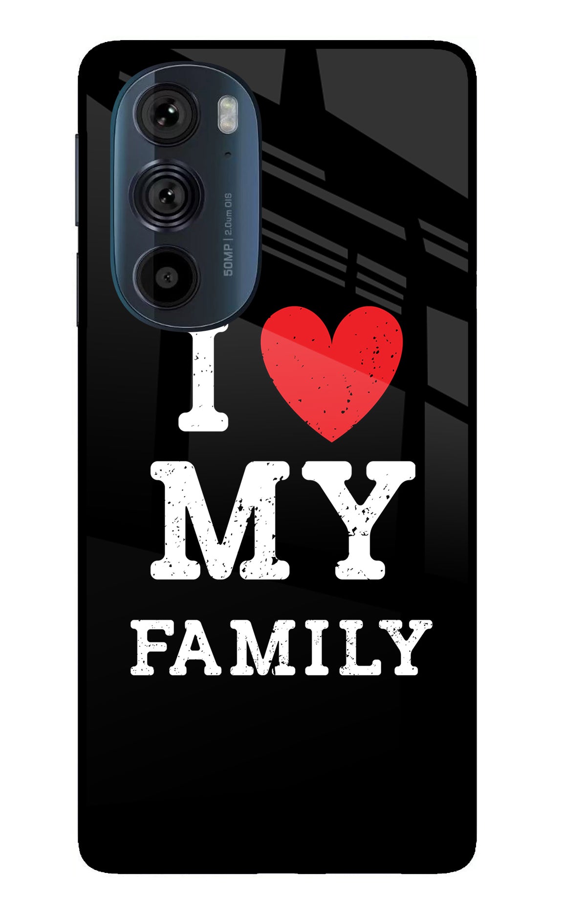 I Love My Family Moto Edge 30 Pro Back Cover