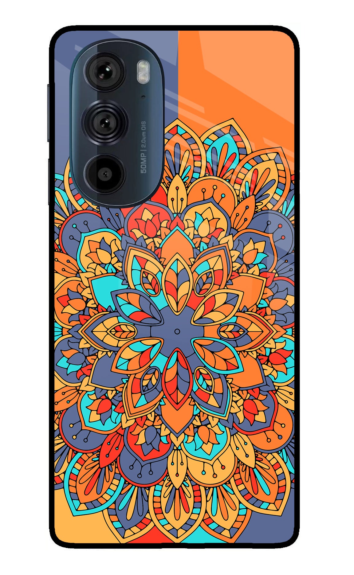 Color Mandala Moto Edge 30 Pro Glass Case