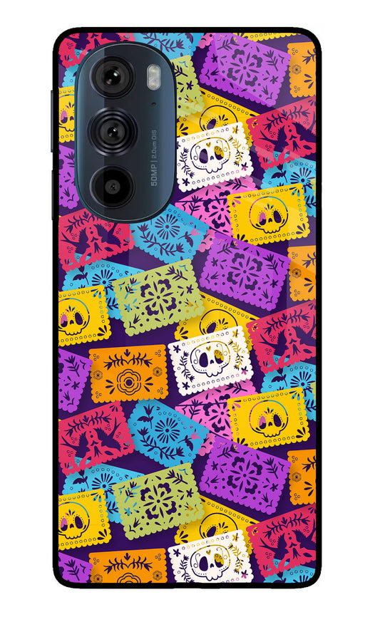 Mexican Pattern Moto Edge 30 Pro Glass Case