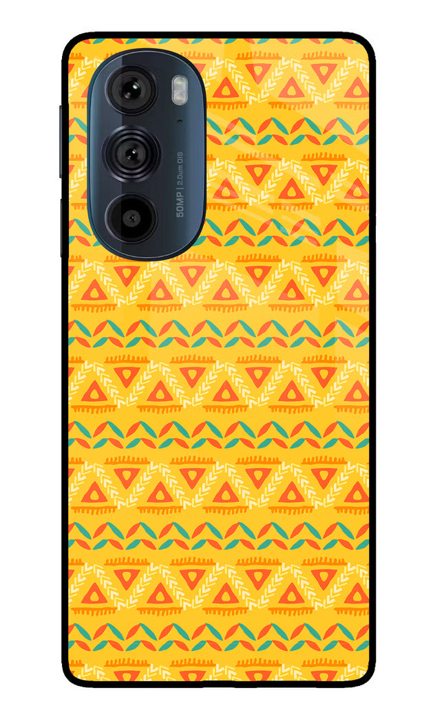 Tribal Pattern Moto Edge 30 Pro Glass Case Back Cover by Casekaro