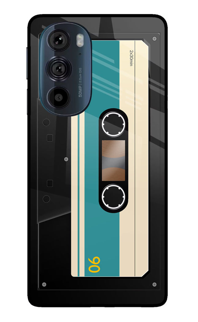Cassette Moto Edge 30 Pro Glass Case Back Cover by Casekaro