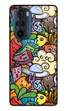 Veggie Doodle Moto Edge 30 Pro Glass Case Back Cover by Casekaro