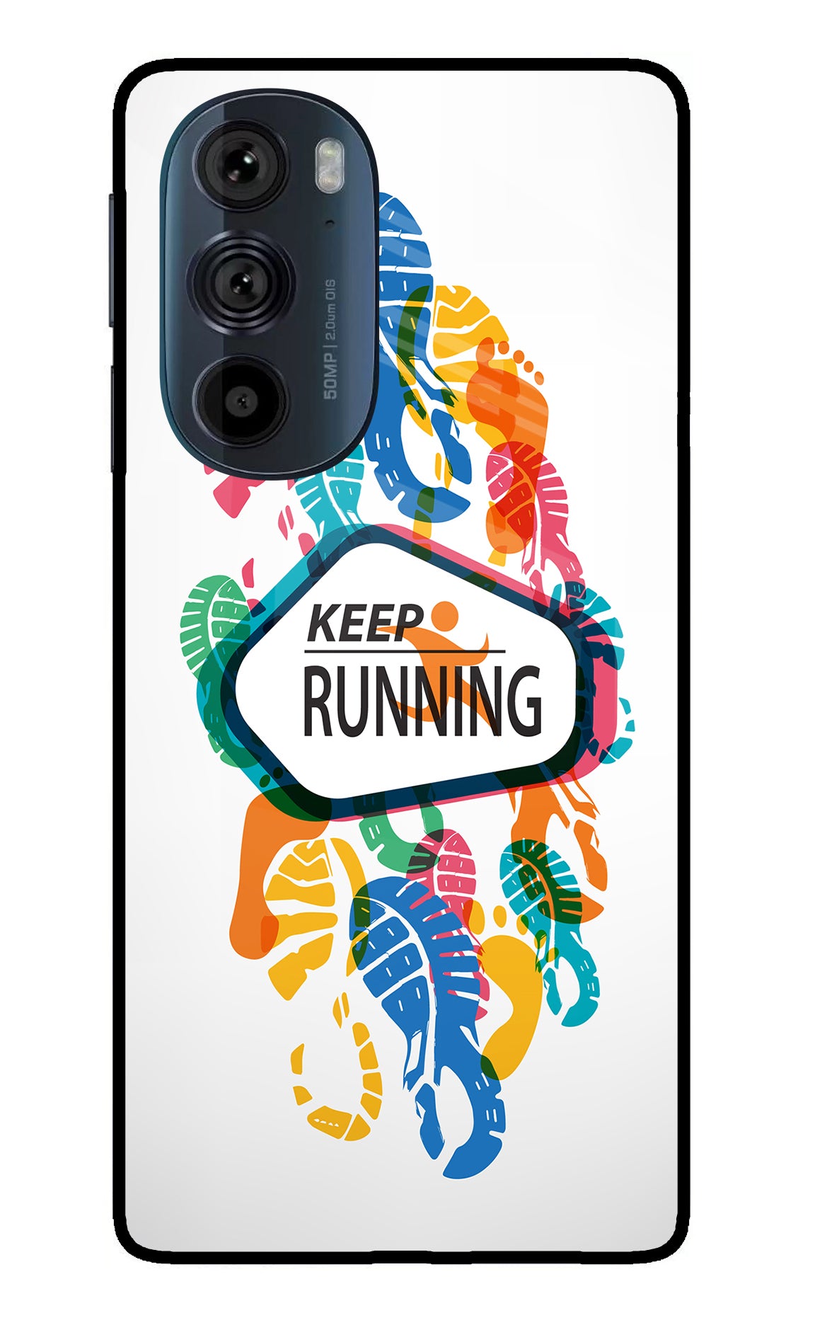 Keep Running Moto Edge 30 Pro Glass Case