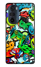Game Doodle Moto Edge 30 Pro Glass Case Back Cover by Casekaro