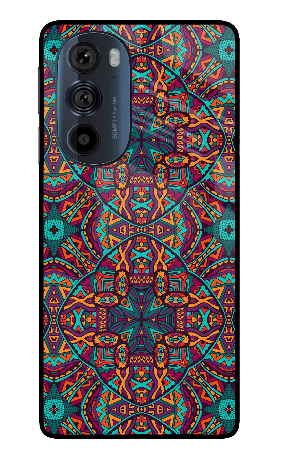 Colour Mandala Moto Edge 30 Pro Glass Case