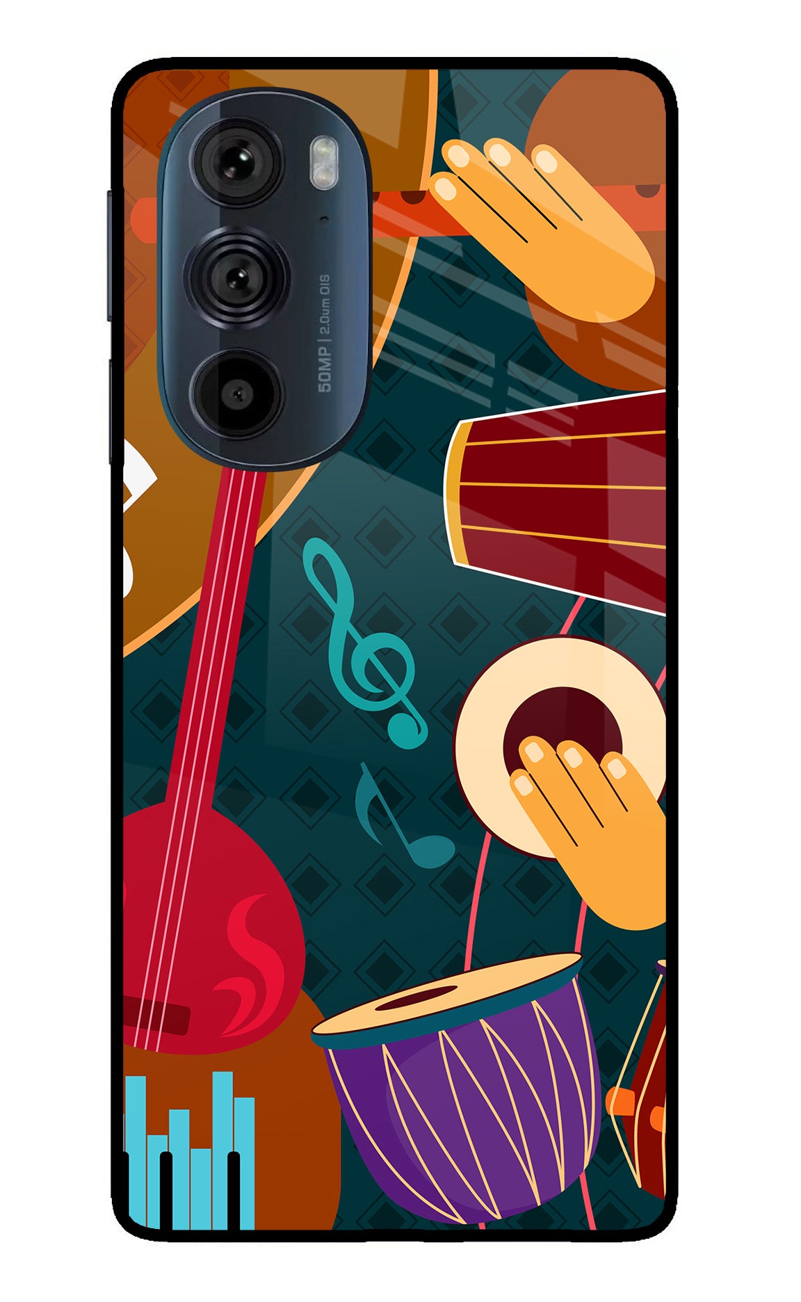 Music Instrument Moto Edge 30 Pro Glass Case