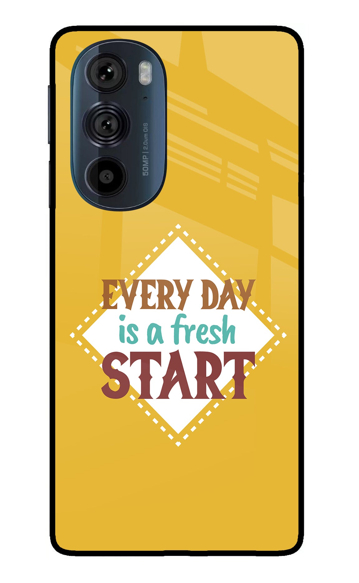 Every day is a Fresh Start Moto Edge 30 Pro Glass Case