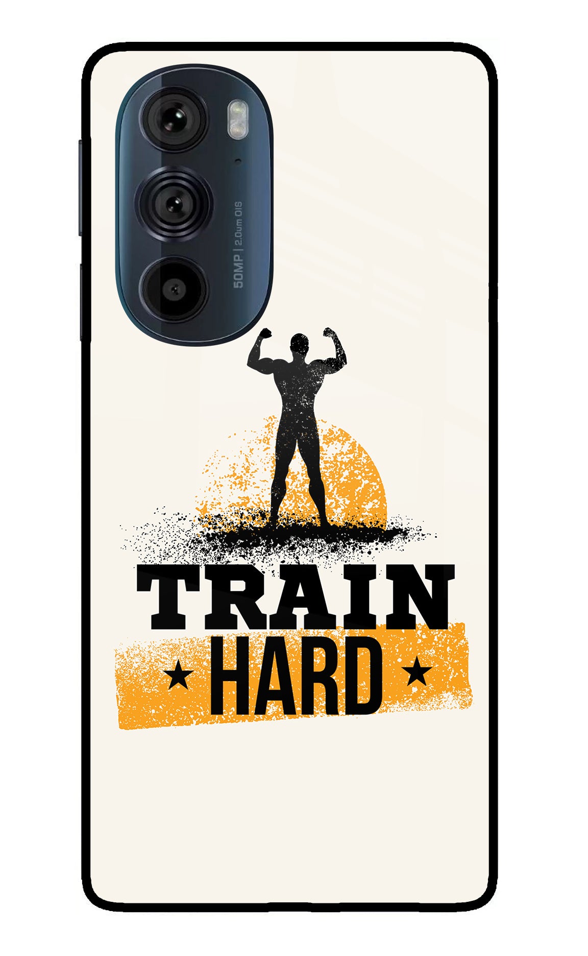 Train Hard Moto Edge 30 Pro Back Cover