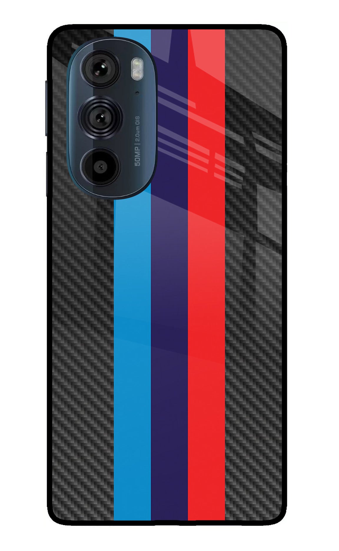 BMW Stripes Pattern Moto Edge 30 Pro Back Cover