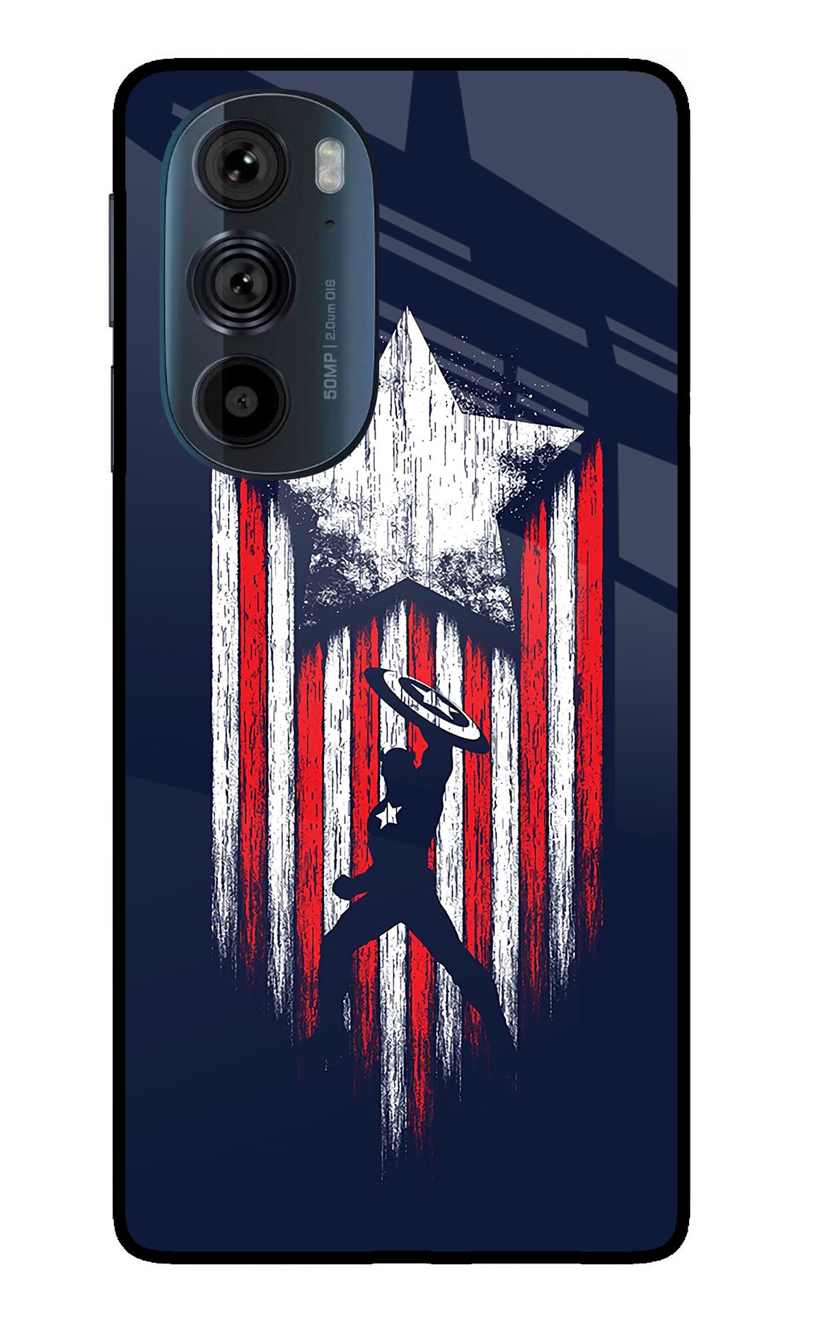 Captain America Marvel Art Moto Edge 30 Pro Back Cover