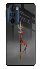 Shiv Trishul Moto Edge 30 Pro Glass Case Back Cover by Casekaro