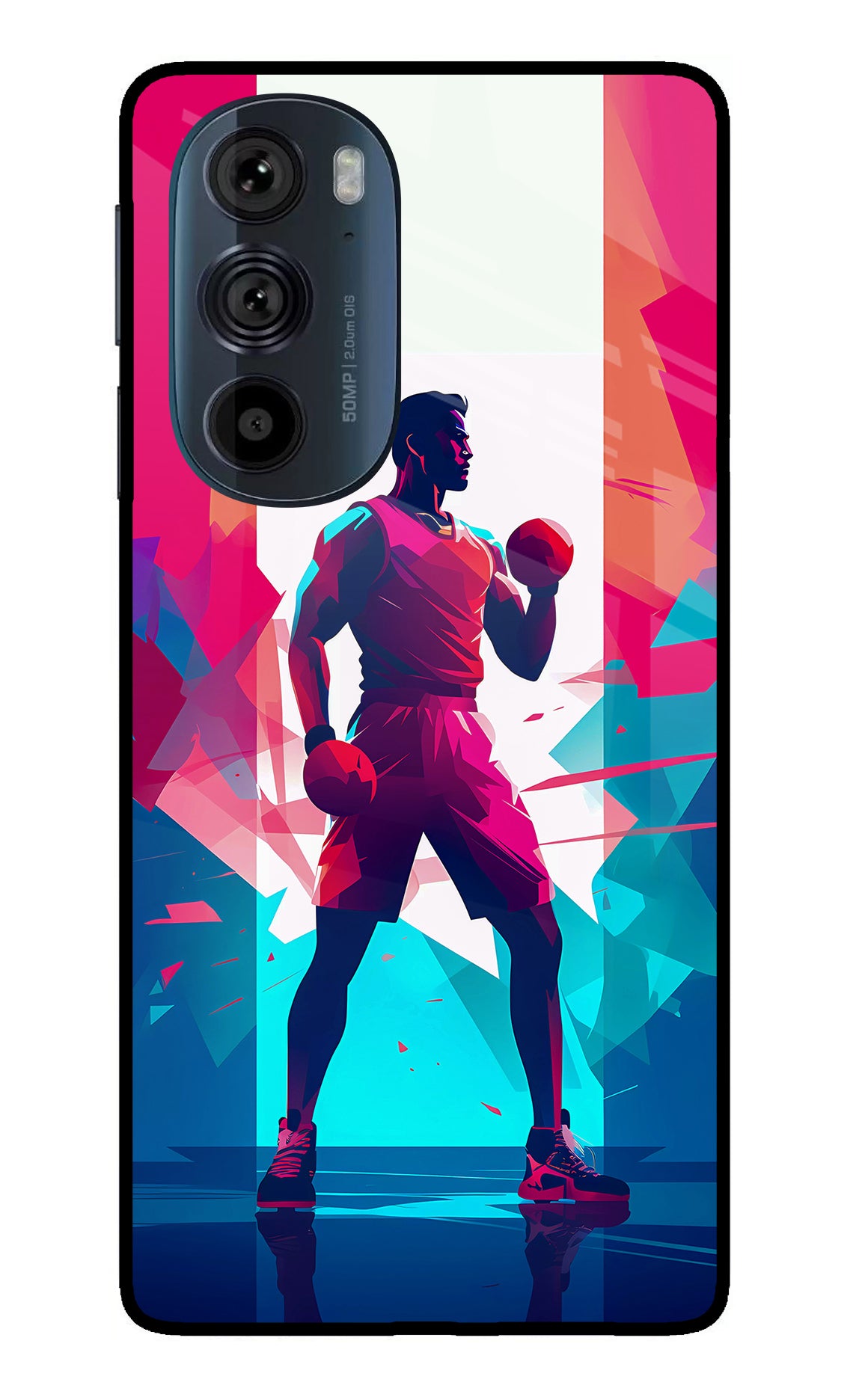 Champion Fighter (AI Generated) Moto Edge 30 Pro Glass Case