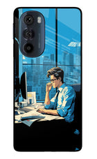 Focused Hustler (AI Generated) Moto Edge 30 Pro Glass Case Back Cover by Casekaro