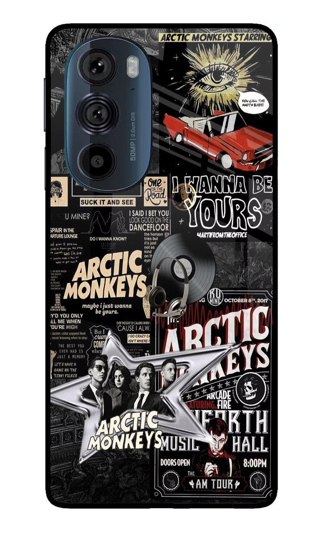 Arctic Monkeys Moto Edge 30 Pro Glass Case Back Cover by Casekaro