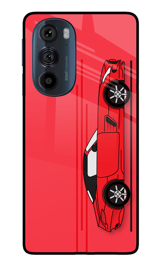 Red Velocity Moto Edge 30 Pro Glass Case