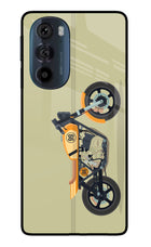 Vertical Speedster Moto Edge 30 Pro Glass Case Back Cover by Casekaro