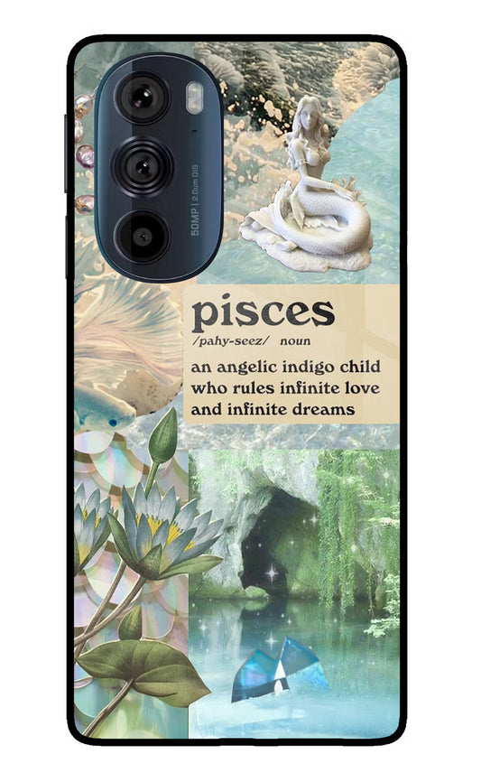 Pisces Zodiac Moto Edge 30 Pro Glass Case