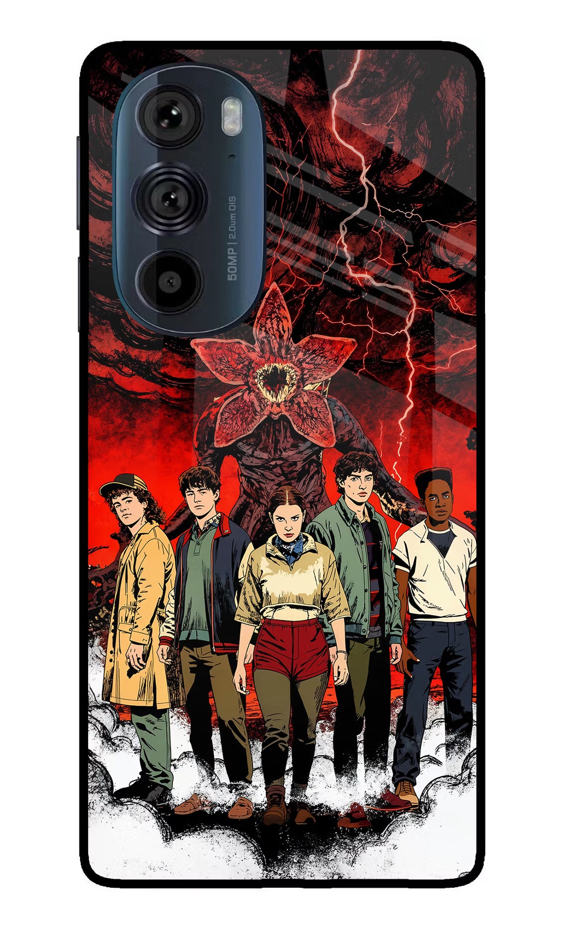 Ordinary Things Characters Moto Edge 30 Pro Glass Case Back Cover by Casekaro
