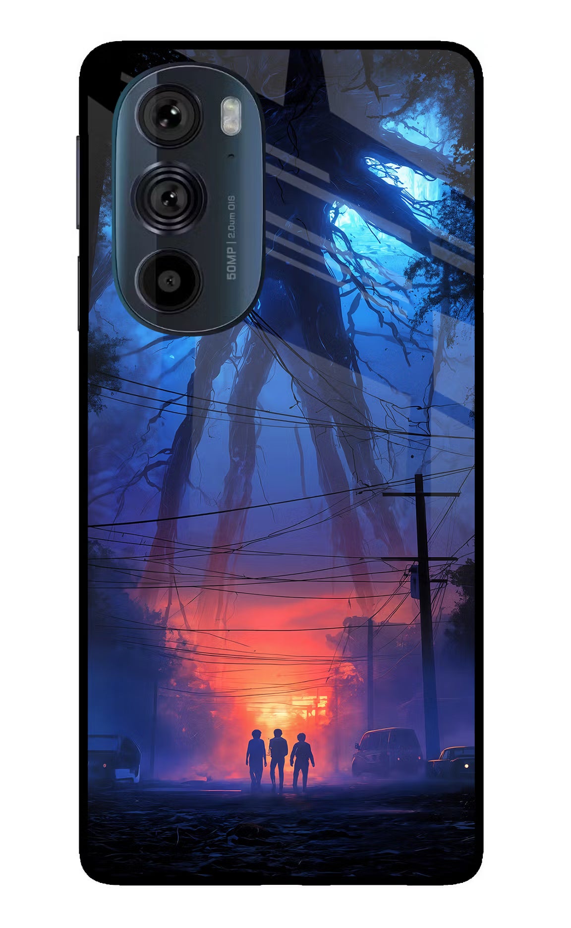 Ordinary Things Shadow Moto Edge 30 Pro Glass Case Back Cover by Casekaro