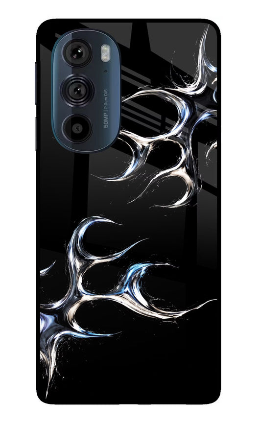 Chrome Tribal Moto Edge 30 Pro Glass Case