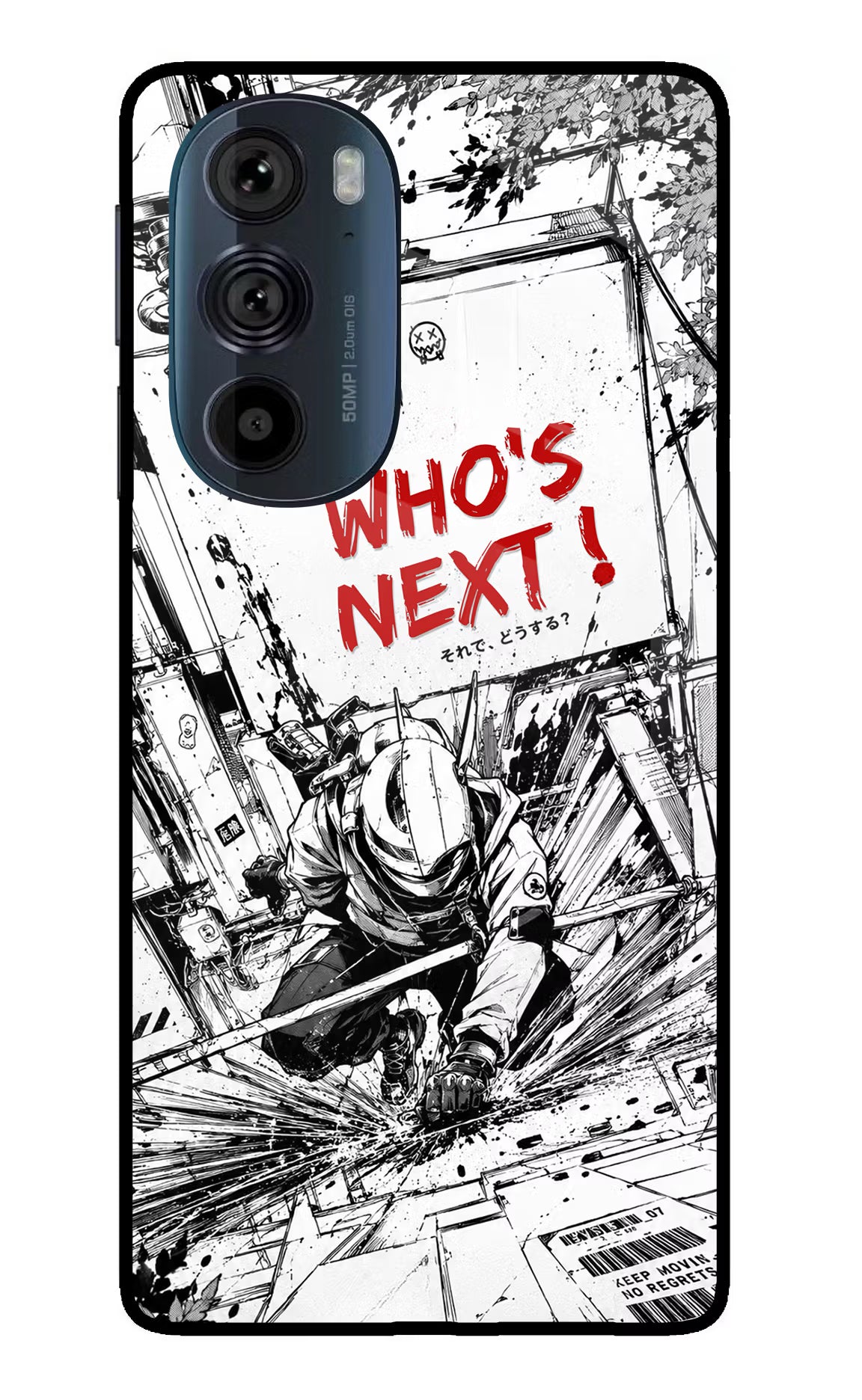 Who's Next Moto Edge 30 Pro Glass Case Back Cover by Casekaro