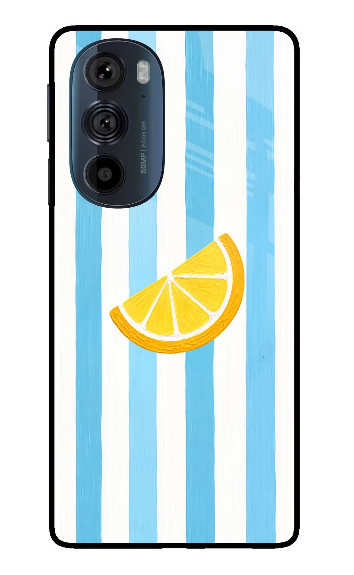 Summer Lemon Moto Edge 30 Pro Glass Case