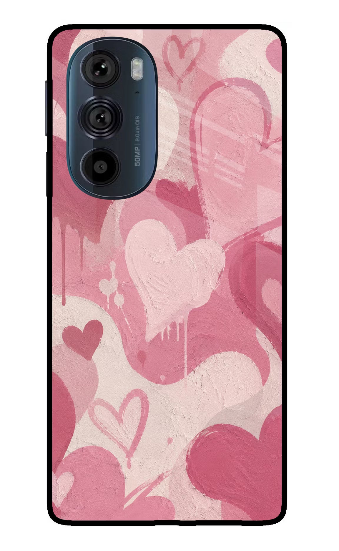 Hearty case Moto Edge 30 Pro Glass Case Back Cover by Casekaro