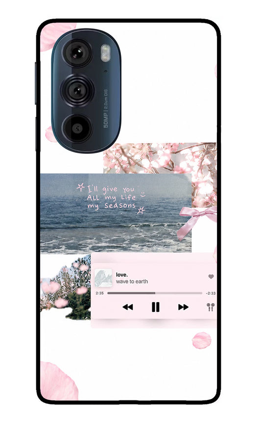 Wave to earth Moto Edge 30 Pro Glass Case