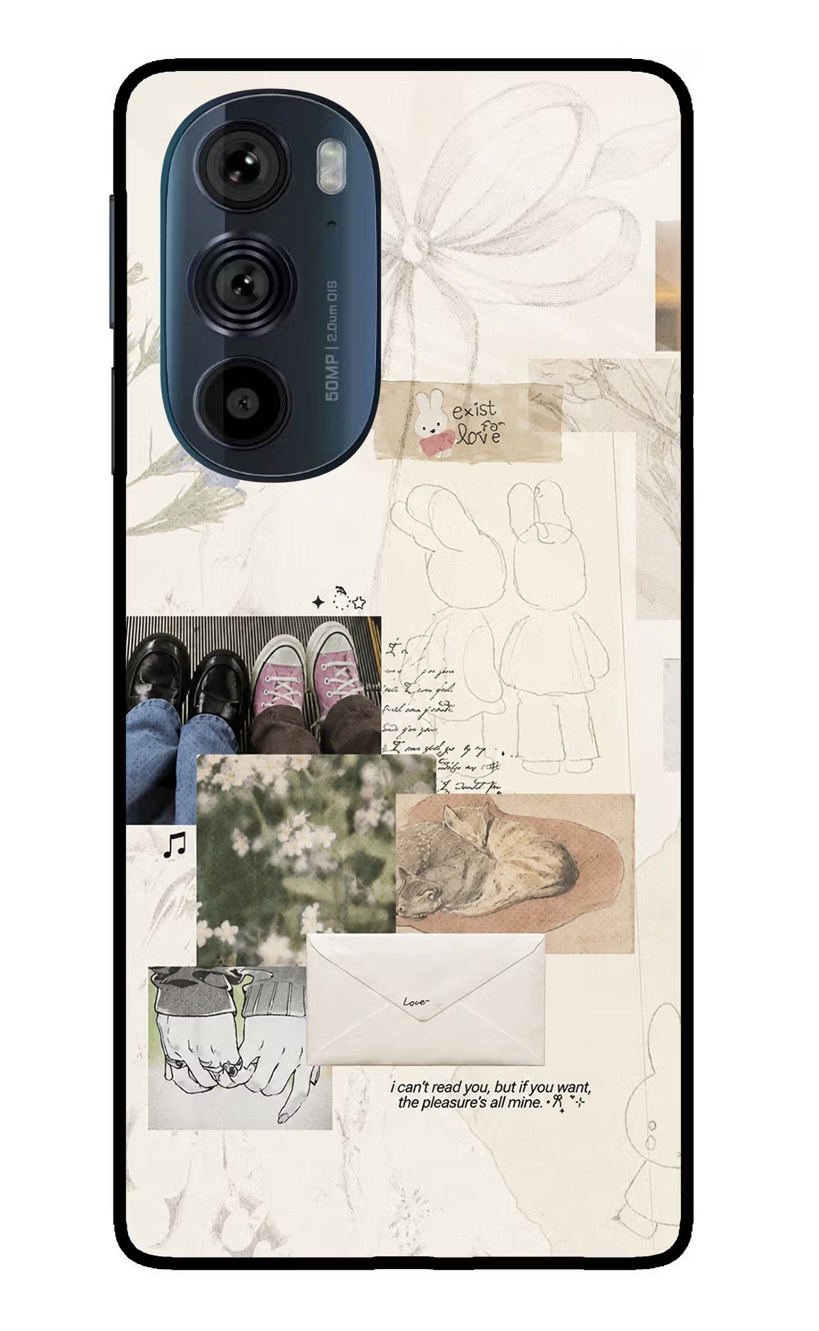 Soft Aesthetic Moto Edge 30 Pro Glass Case